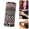 Set of 10 Bohemian Handmade Braided Bracelet Colorful Woven Friendship Bands Adjustable Wristband for Women and Teens