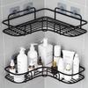 Bathroom Shelf Wall Mounted Corner Storage Shelves Shampoo Holder Cosmetic Rack Iron Shower Drain Basket Bathroom Organizer