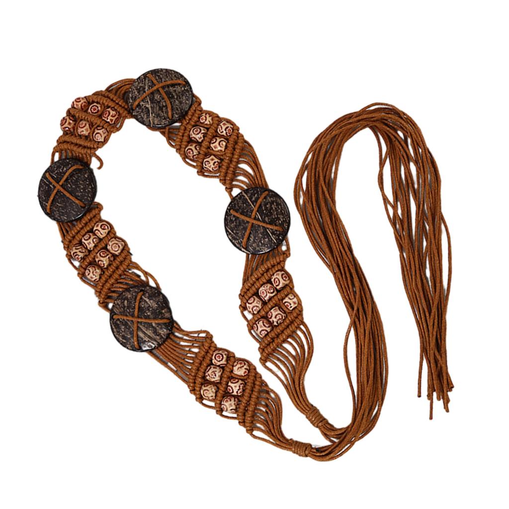 Пояс-веревка в стиле Майяр Эстетичный Взрослый Богема Кисточки Поясной ремень Украшение талии Подросток Девочка Дорожные Аксессуары для одежды