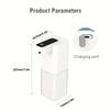 Automatic Soap Dispenser, 400ml/14oz Non-contact Sensor Foam Soap Dispenser, USB Rechargeable, Hands-free Automatic Foam Liquid Soap Dispenser