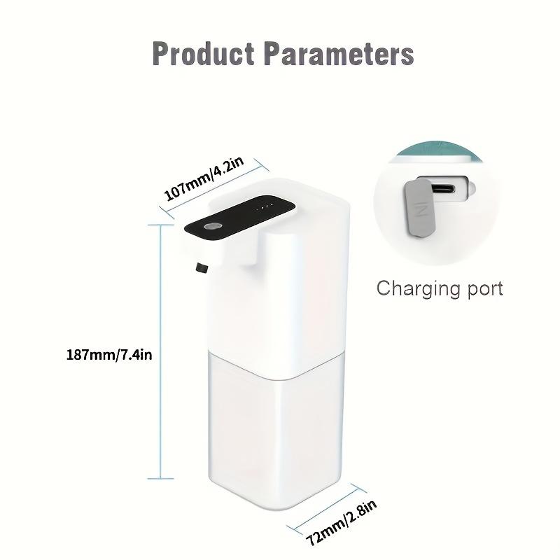 Automatic Soap Dispenser, 400ml/14oz Non-contact Sensor Foam Soap Dispenser, USB Rechargeable, Hands-free Automatic Foam Liquid Soap Dispenser