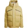 Sports Lifestyle Series Logo Pattern Warm Casual Hooded Down Jacket Men Jacket Khaki Brown JM4611