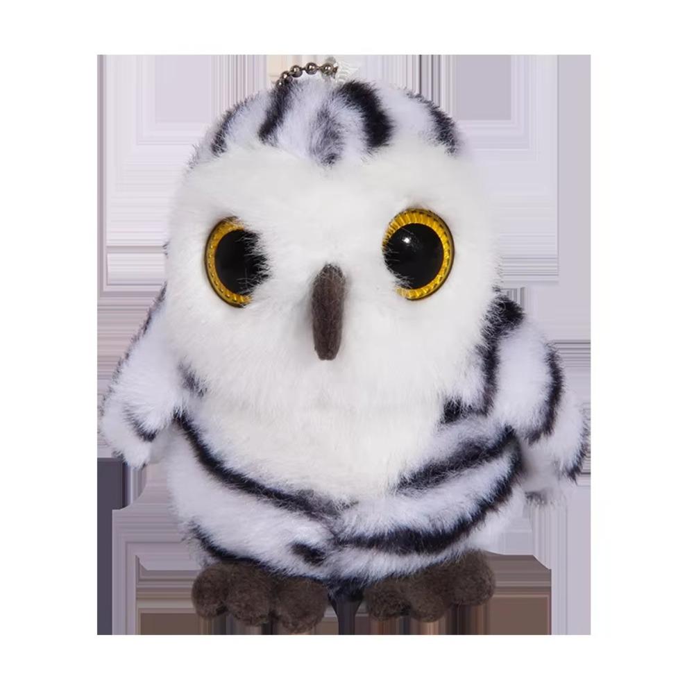 Cartoon Bird Doll Keychain Stuffed Animal Owl Doll Plush Owl Plush Pendant School Bag