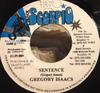7inch Record GREGORY ISAACS / PRINCESS SAPPHIRE - Sentence / Jah Devine Love NONE Black Scorpio 2001 Jamaica Reggae, Ska & Dub Used