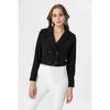 Women's Short Button-closed Blazer Jacket 245071 -