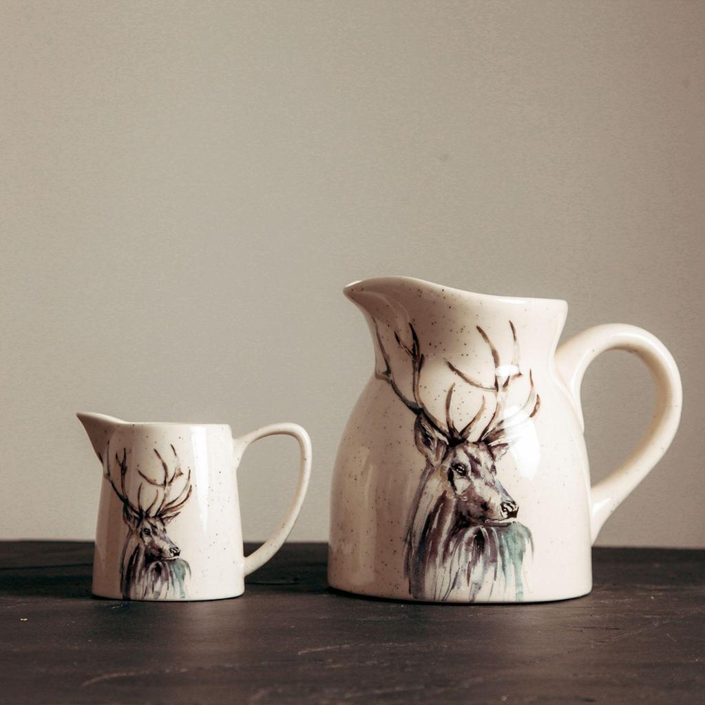 Meg Hawkins Jug - Stag 12.5 x 8 x 9cms