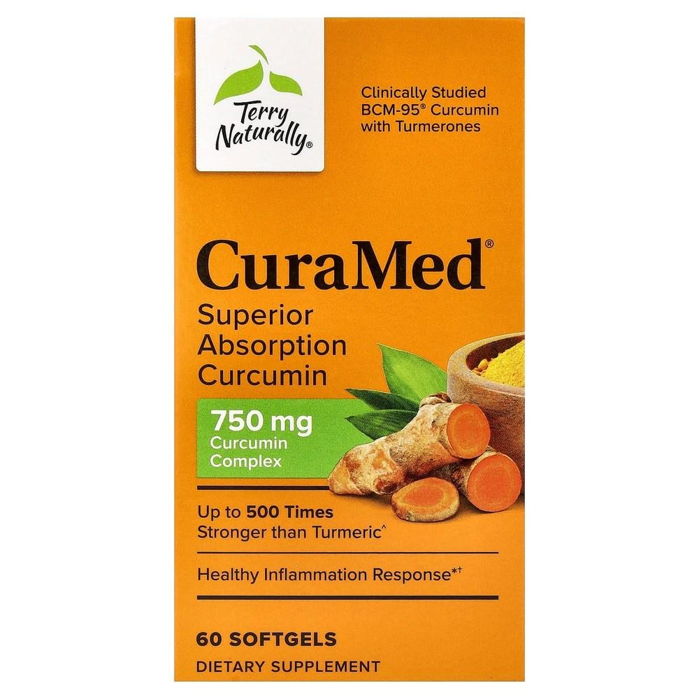 Terry Naturally CuraMed Curcumin 750mg 60 Tablets 1 pcs