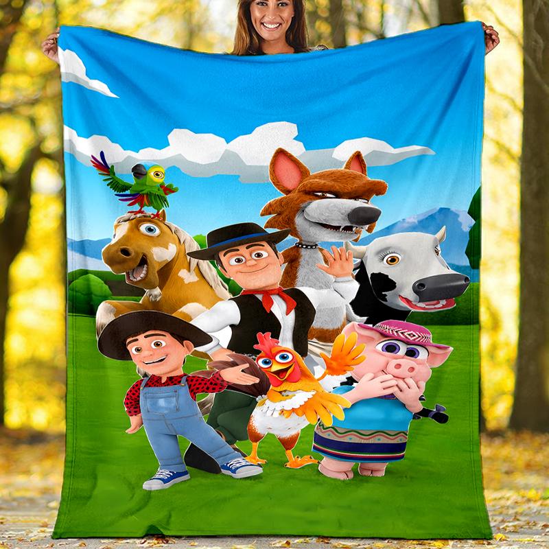 La Granja de Zenón printed throw blanket—soft,warm;versatile blanket for all seasons—perfect as &air-conditioning throw,nap blanket