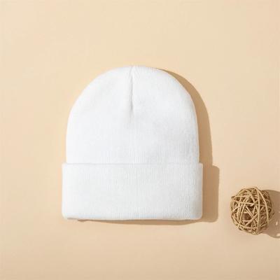 1 шт. однотонная унисекс шапка-бини, универсальная уличная осенне-зимняя повседневная теплая шапка, подходит для зимы, Рождества, катания на лыжах