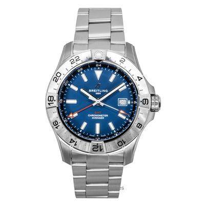 Avenger GMT Нержавеющая сталь Синий циферблат Автоматические часы для дайвинга A32320101C1A1 300M Мужские часы
