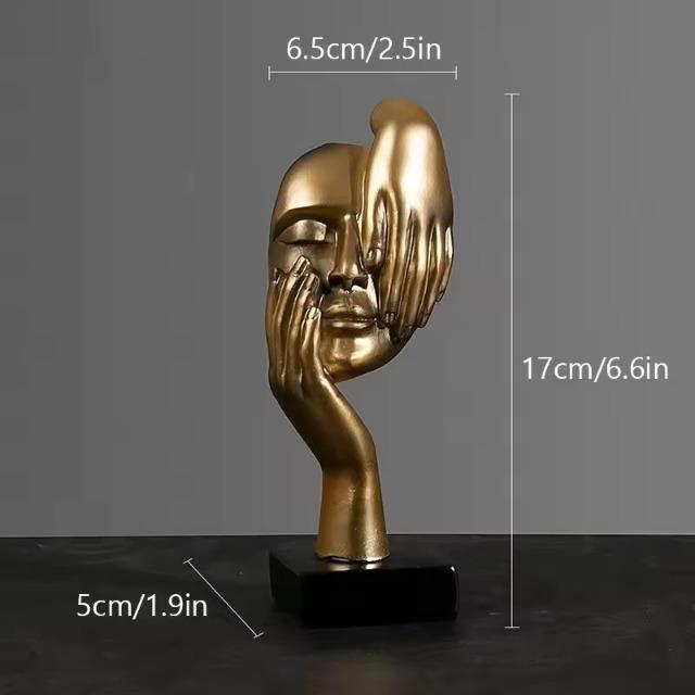 Скандинавская Роскошная Абстрактная Статуэтка - Настольное Украшение Фигурка для Дома Офиса Интерьера Арт Декор