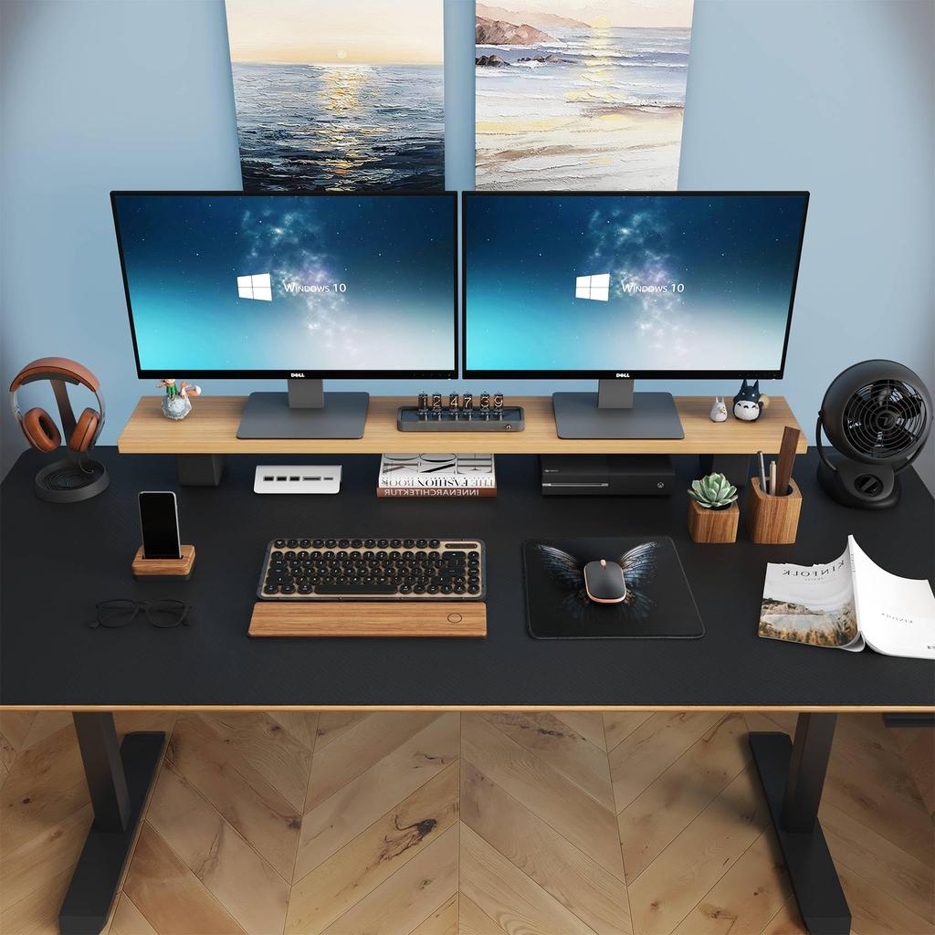 BREENHILL Настольный коврик из искусственной кожи, большой водонепроницаемый коврик для мыши для стола, офисный, домашний игровой коврик и коврик, протектор, (Черная пробка,