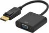 Kabel adapter Lanberg AD-0002-BK Displayport 1.1(M) -> VGA 15 Pin (F) czarny