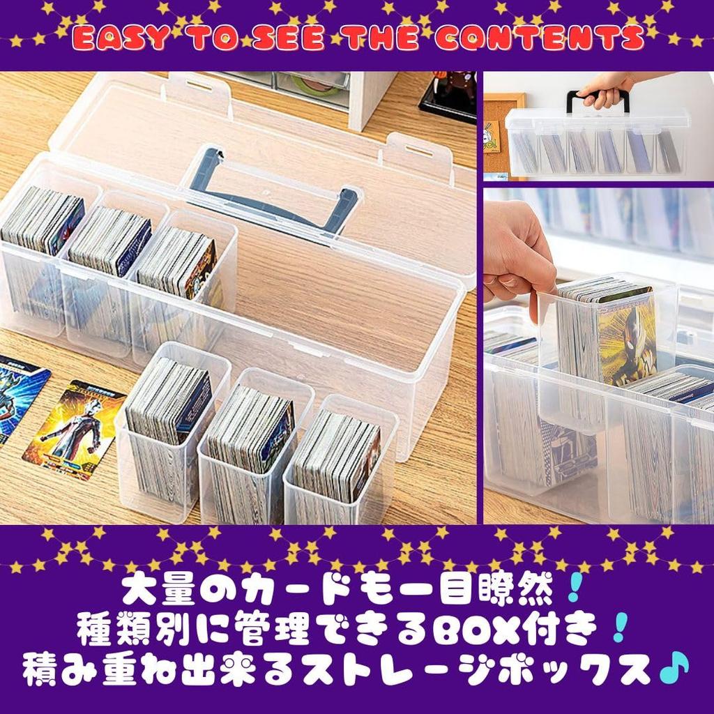 Коробка для хранения Solvanta для Pokemon Clear Top Loader Вмещает 900 Ширина x Глубина x Высота 12 см Карты, Кейс, Хранение, Карты, 35,8 см 10,8 см