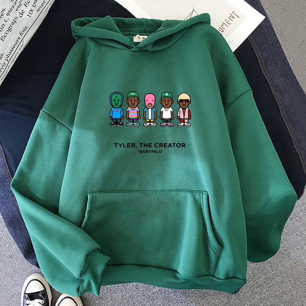 Tylerr The Creator Hip Hop Rapper Vintage Hoodies Men Sweatshirts New Loose and Comfortable Pullovers Y2k Streetwear