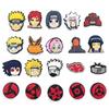 20-Piece Наруто Аниме Мультфильм Поддельные Туфли Шармы - Универсальные и Милые Декоративные Пряжки для Садовых Туфель