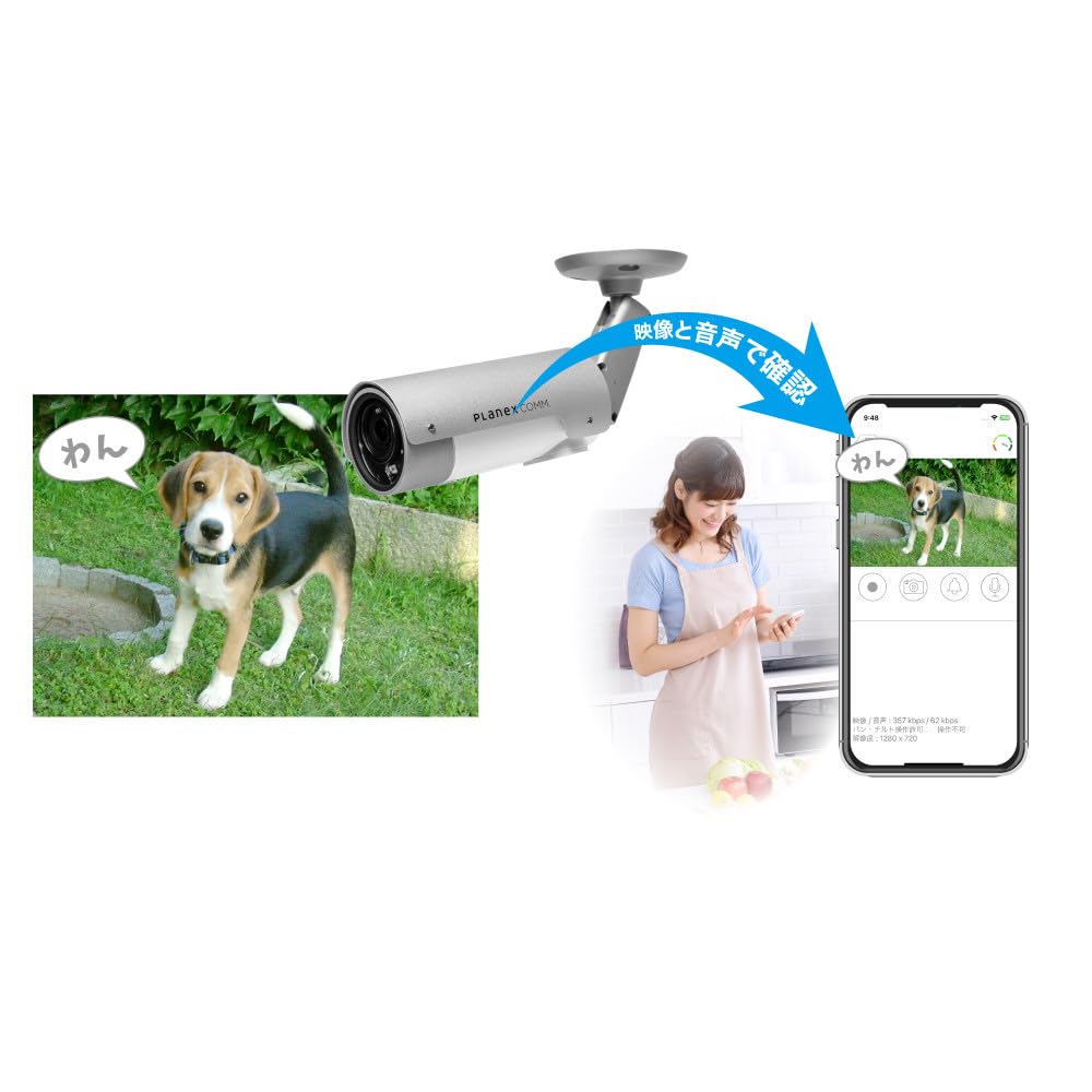 Planex security camera One LAN Outdoor model shot! (Wired only) CS-W80FHD2