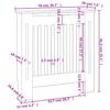 Wood Based Radiator Cover White 78 cm