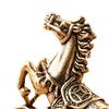 Латунная фигурка лошади Китайский фэн-шуй Маленькая скульптура для стола Гостиная Домашний офис