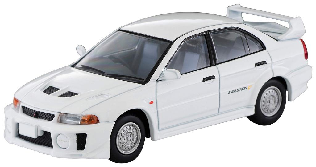 Tomica Limited Vintage Neo Scale Mitsubishi Lancer RS Evolution V White 1998 Model 1/64 LV-N187c (Finished Product)
