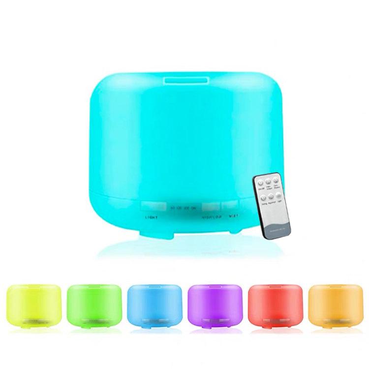 Ультразвуковой ароматерапевтический диффузор и увлажнитель воздуха MUJI объемом 500 мл с пультом дистанционного управления и лампой с эфирным маслом для дома или спальни.