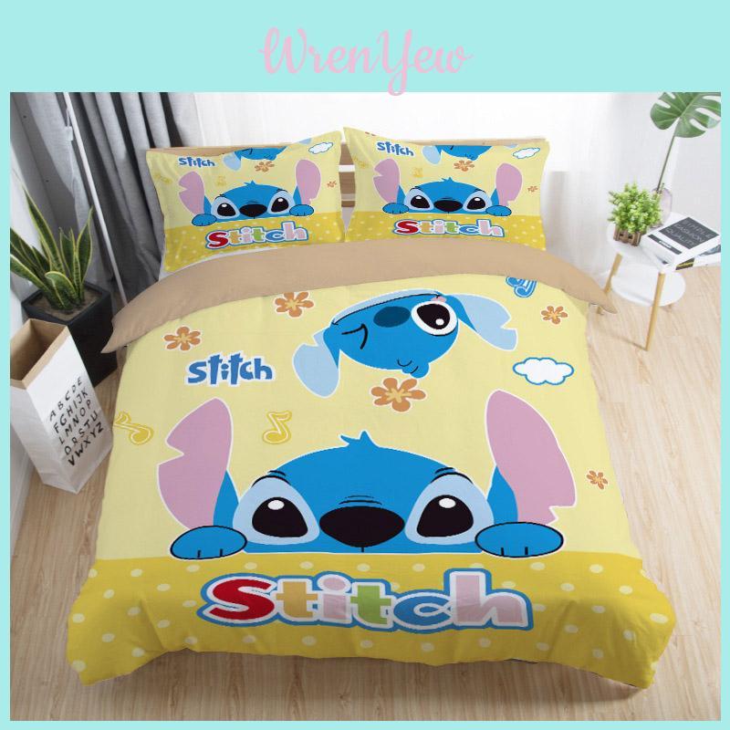 Cozy 3d Cartoon Stitch Anime Duvet Cover Set For Ultimate Comfort And Style