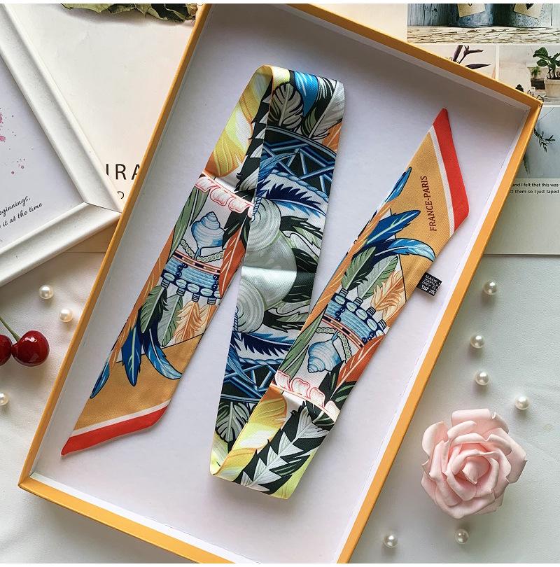 2024 Silk Twilly Scarf: Stylish Ribbon for Bag Handles & Hair