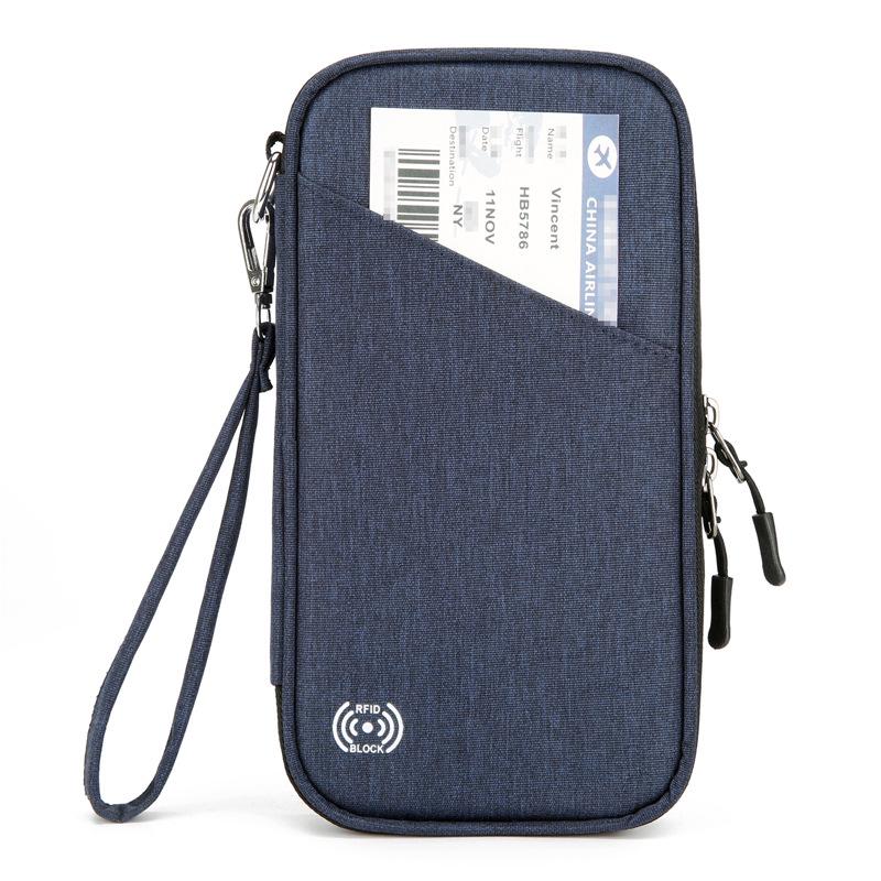 Lightweight Anti-Theft Passport and Travel Wallet with Large Capacity and Multi-Function Storage