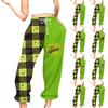 Женские повседневные модные рождественские принтованные повседневные спортивные брюки с эластичной талией и завязками на шнурке