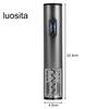 1 Set Bottle Opener, Rechargeable Electric Wine Opener, Effortless Automatic Cork Extractor for Home Bar Party