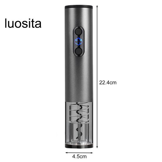 1 Set Bottle Opener, Rechargeable Electric Wine Opener, Effortless Automatic Cork Extractor for Home Bar Party