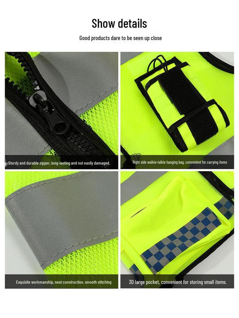 Светоотражающий жилет дорожной патрульной службы - Куртка для безопасности на дороге