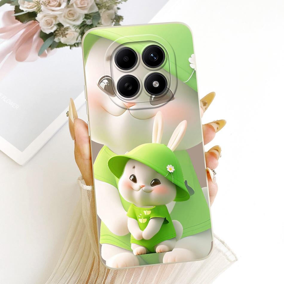 Для Xiaomi Redmi Note 15 5G / Note 15 Pro 4G Милый Кот Цветок Мультяшный Чехол Для Телефона Для Redmi Note15 15Pro 4G Мягкий Силикон Ударопрочные Бамперы