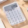 Transparent Mechanical Keyboard Calculator 12-digit Display Desktop Calculator  Financial Use