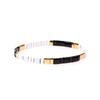 Retro Ethnic Macaron-Plated TILA Bead Double Hole Elastic Cross-Border Bracelet.