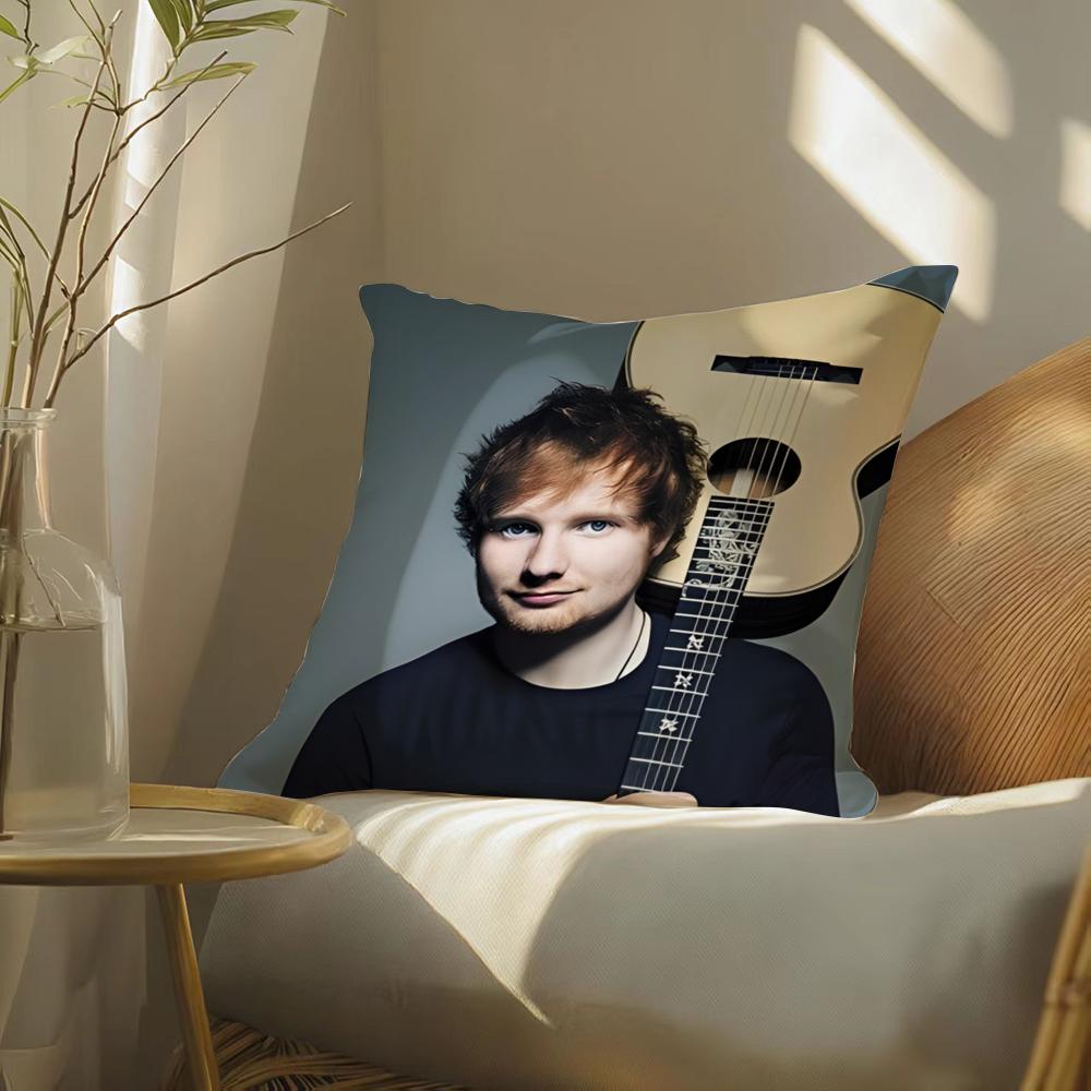 Подушка с принтом в стиле E-Ed Sheeran, поп-исполнителя электронной музыки, для гостиной, дивана, а также для декора спальни