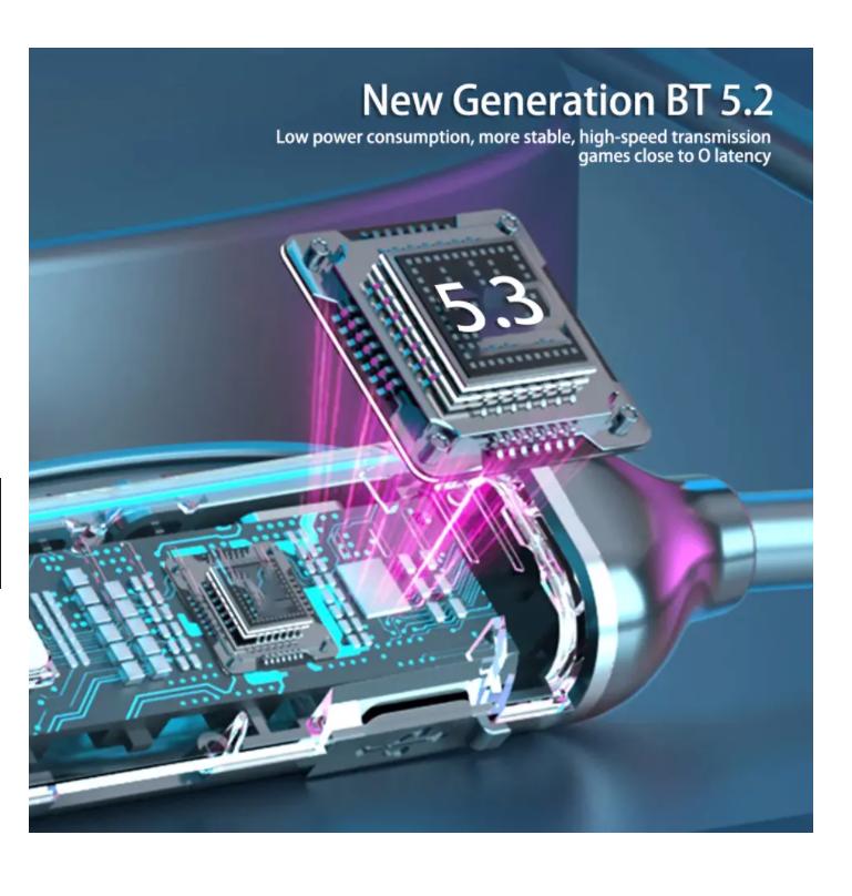 Беспроводные наушники-вкладыши с шейным ободом, качество звука Hi-Fi, Bluetooth 5.3, наушники с LED-дисплеем питания, шейные наушники