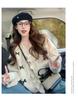 2025 Autumn and Winter New French V-neck Women's Bow Cardigan
