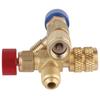 Air Conditioning Repair and Fluoride R22 R410 AC Valve Filler Joint Safety Adapter 1/4 " Air Conditioning Refrigerant Valve 1pc
