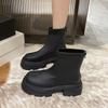 Мода 2024 Новые Женские Зимние Теплые Модные Ботинки Женские Роскошные Дизайнерские Ботинки на Молнии с Круглым Носком Женские Элегантные Короткие Ботинки