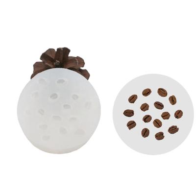 Силиконовая форма в форме кофейных зерен, формы для эпоксидной смолы, формы для изготовления шоколадного торта для энтузиастов