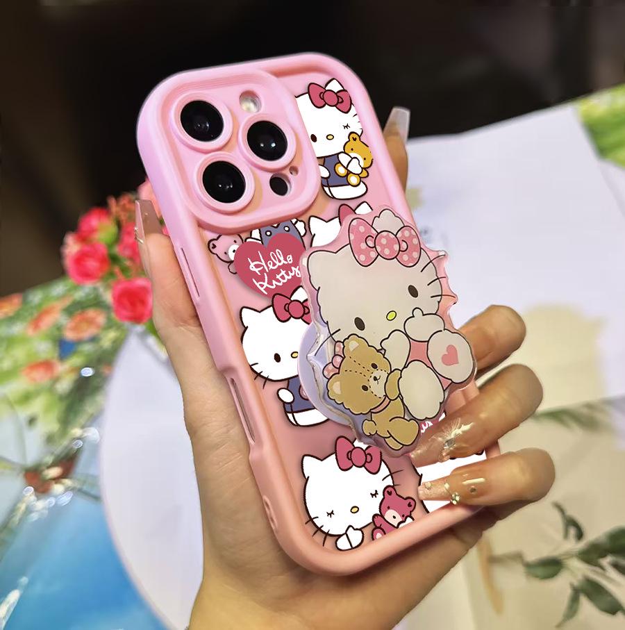 Sanrio TK Подставка Airbag KT Яблоко 15 Розовый Чехол для Телефона