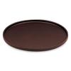 DX3 Round Tray Meta Fugen Lacquerware Made In Japan J-kitchens (Tray) Brown, Lacquer, Non-Slip, 39cm, (ABS Resin),