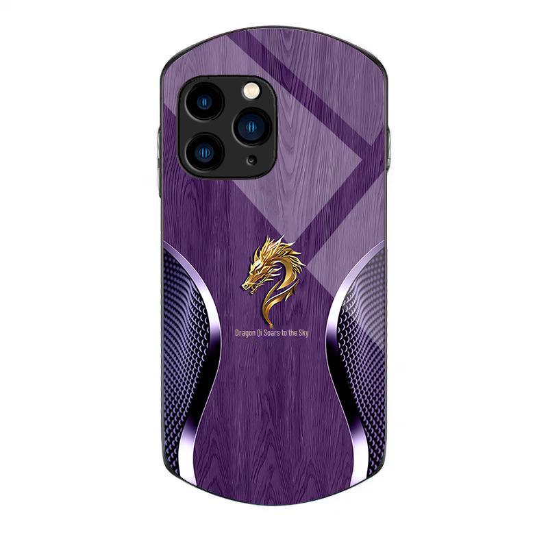 Стеклянный чехол Blue Dragon для iPhone XR с текстурой дерева для Apple 15 Pro, 14 Max, 13 и 11.