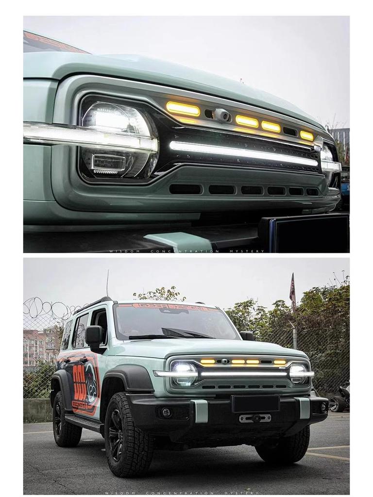 Jichuang LED Flowing Light Grille for Tank 300 - Front Middle Net Decoration