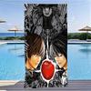 1 шт. Пляжное полотенце в тематике D-Death Note, микрофибра, быстросохнущее, мягкое, приятное для кожи, спортивное полотенце для спортзала, модные пляжные аксессуары