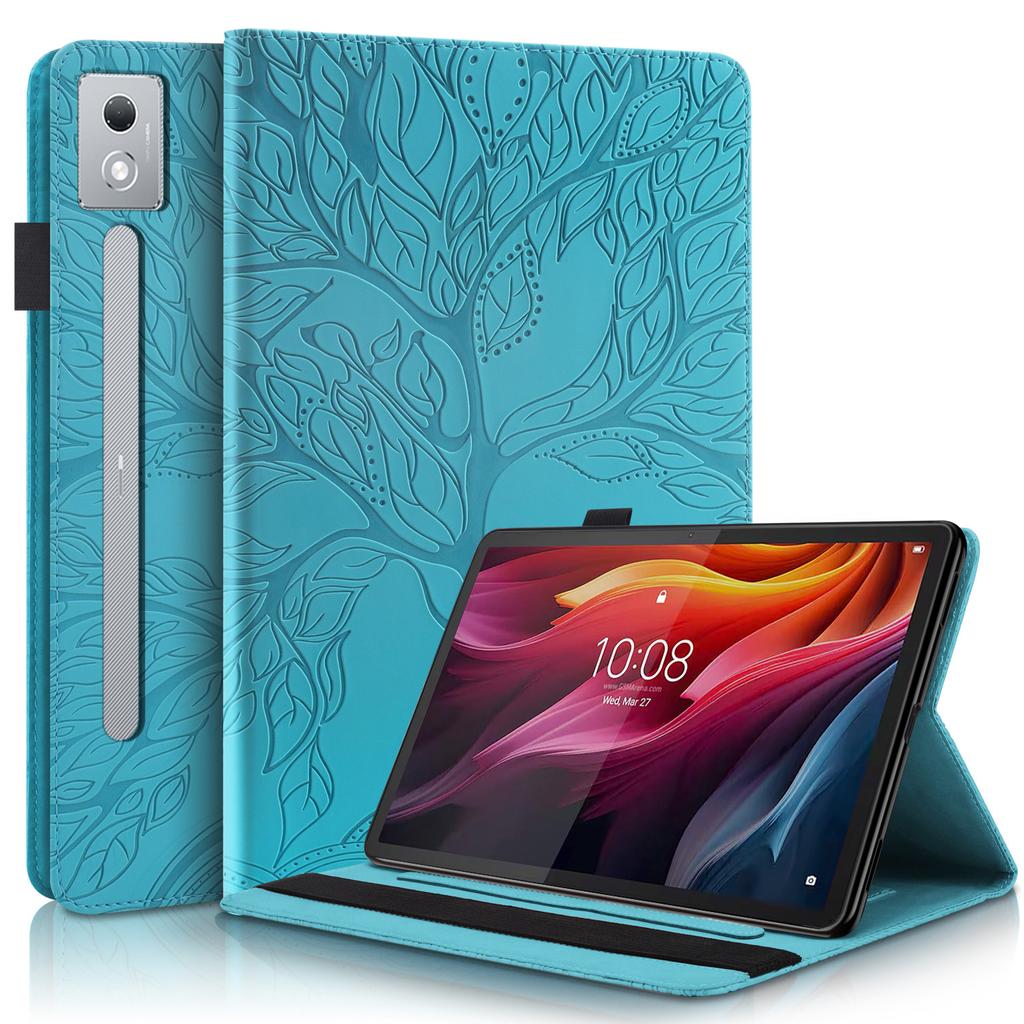 Применимо к чехлу-книжке из кожи для планшета Lenovo Xiaoxin Pad Pro 12.7, чехол-подставка с карманами Tab K9, тиснение "Древо жизни"