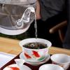 Портативный керамический дорожный чайный набор для кунг-фу с подносом и футляром