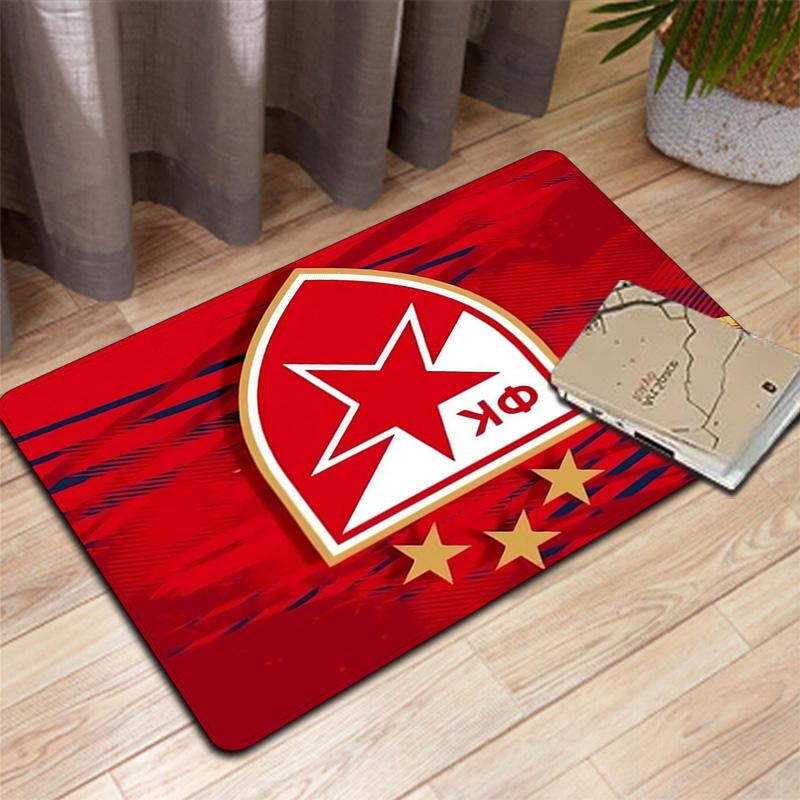 Red Star Basketball Club Rug Floor Mat for Living Room or Bedroom Soft and Comfortable Carpet a Gift for Birthday and Holiday.NFF0928352