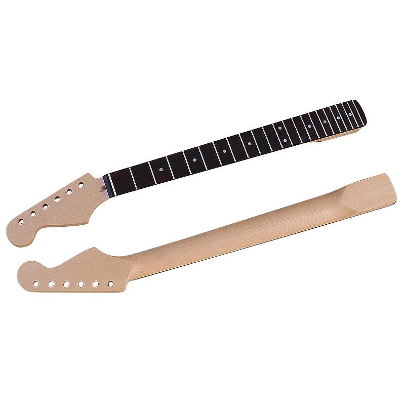 Леворукий гриф для электрогитары ST с палисандровой накладкой, 22 лада, кленовый, матовое покрытие - Аксессуар для DIY